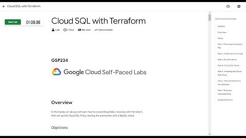 Cloud SQL with Terraform - GSP234