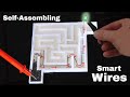 Self-Assembling Wires That Can Solve a Maze!