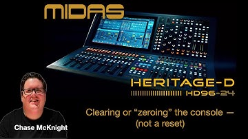 Midas Heritage-D HD96: Clearing the console
