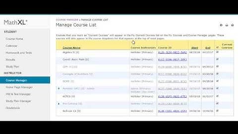 MathXL Providing Course ID for Student Registration