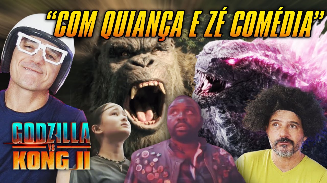REAÇÃO Trailer Godzilla e King Kong O Novo Império que VAI TER CRIANÇA E ZÉ COMÉDIA SIM #reaction