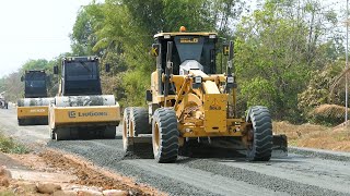 Wonderful Road CONNECTING Project Of Building New Road Foundation Province With SDLG G9190F Grader by Map Machine HD 1,349 views 2 weeks ago 49 minutes