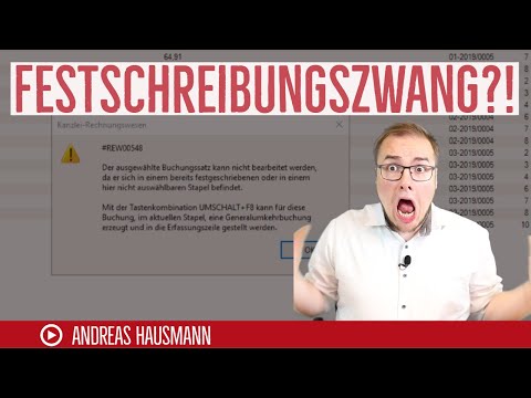 Festschreibungszwang?! | Festschreibung beim Daten importiert verhindern