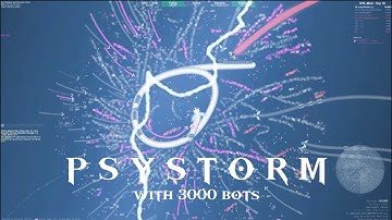 PSYSTORM Escaping Lenda Clan with 1M+ points and 3000 bots - Bot Storm in Slither.io