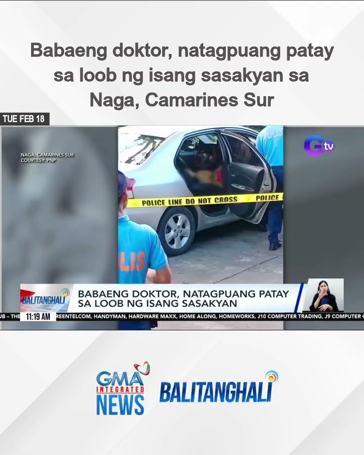 Babaeng doktor, natagpuang patay sa loob ng isang sasakyan sa Naga, Camarines Sur | Balitanghali