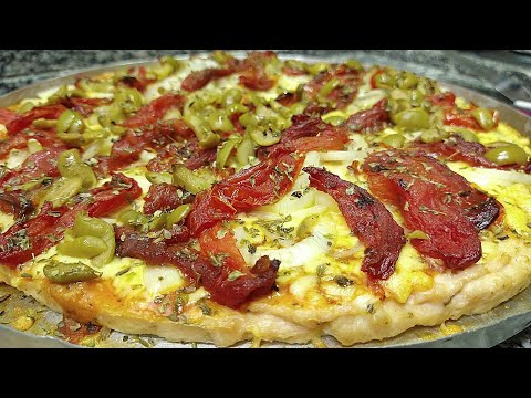 Vídeo: Como Fazer Pizza De Frango Sem Massa