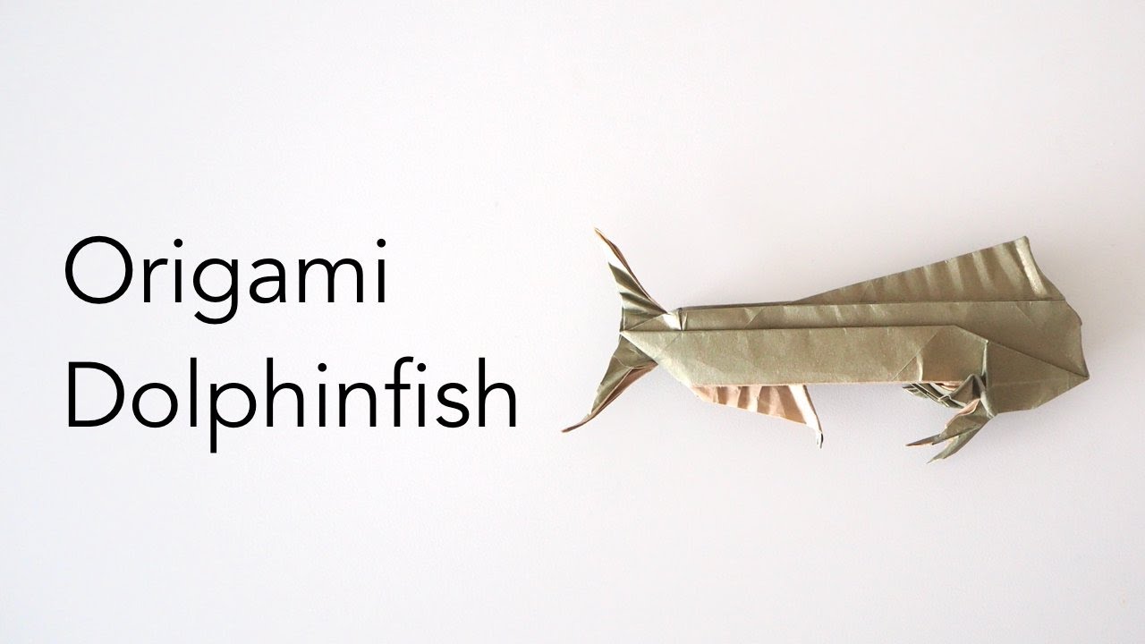 Make origami #withme - Origami Dolphinfish Tutorial - Designed by Winston Lee