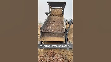 Vibrating screening machine #machine #sand #mining #quarry #equipment #screen #separator