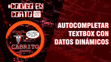 #CodigoEnCorto 2 Autocompletar TextBox con datos dinámicos