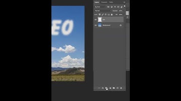 Cloud Text Effect in Photosho #shorts #photoshop