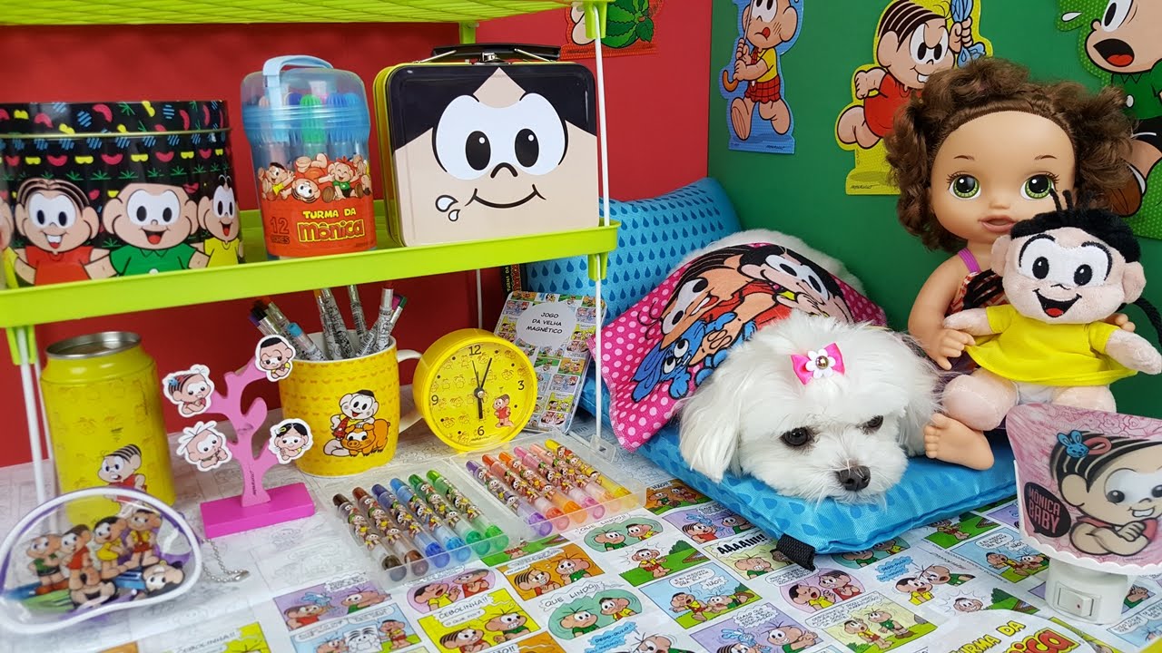 Tour Pelo Quarto da Manu Tema Turma da Mônica