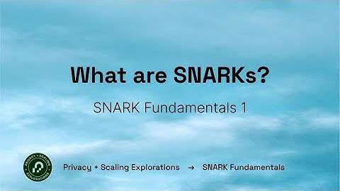Intro to SNARKs 1: What are SNARKs?