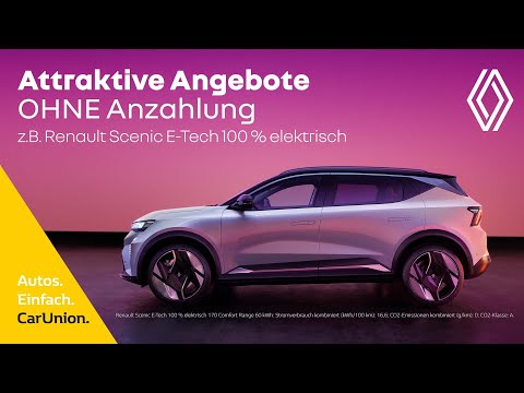 OHNE Anzahlung - Renault Rafale, Scenic & Arkana unsere Bestandsfahrzuege im Leasing! - video from CarUnion
