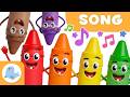 THE COLORS SONG Learn By Singing Red Orange Yellow Green Blue Purple Pink Brown Black