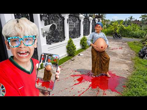 TERRIFYING!!! CCTV CAPTURES PREGNANT GRANDMA IN FRONT OF KID'S HOUSE!!