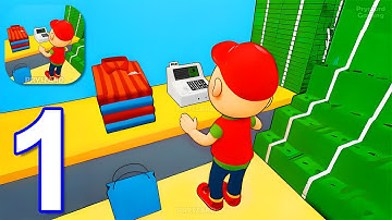 Shopping Rush Idle - Gameplay Walkthrough Part 1 Create A Perfect Shopping Store (iOS,Android)