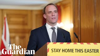 Dominic Raab thanks NHS staff and key workers for Covid-19 response