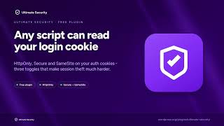 Any script can read your login cookie