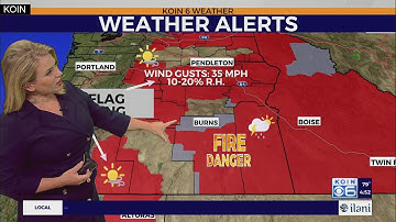 Weather forecast: Red flag warnings in place for Wednesday with more fire dangers