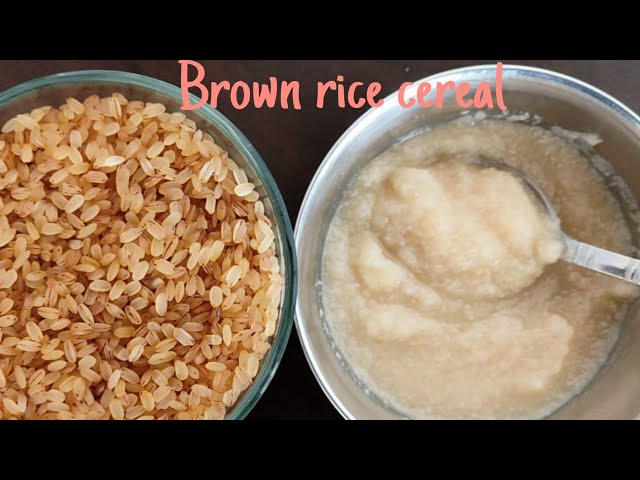 Homemade Organic Brown Rice Puree Recipe