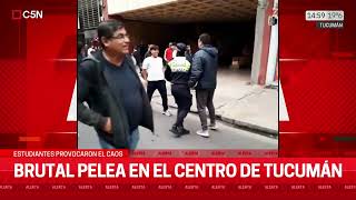 Brutal Pelea Entre Estudiantes Secundarios De Tucumán