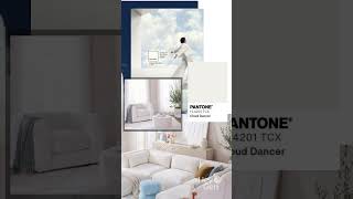 pantone 2026 cloud dancer 🤍 the calm white shaping future interiors #interiordesign #pantonecolor