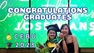 GRADUATION DAY CEBU 2023 (UNIVERSITY OF SAN JOSE RECOLETOS)