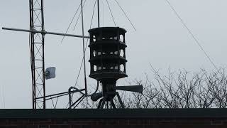 (435HZ!) Whelen WPS 2803 Fire Siren Noon Test + Ambience - Silver Creek, NY - 2/19/26