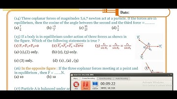 Mr.Eslam Sayed Sec.2 Applied H.W.  "Equilibrium" Part 1 Statics