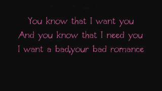 Lady Gaga - Bad Romance [Lyrics]. [HQ]