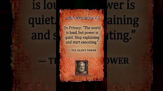 The Art of Strategic Silence #quotes #successmindset #shorts #respect