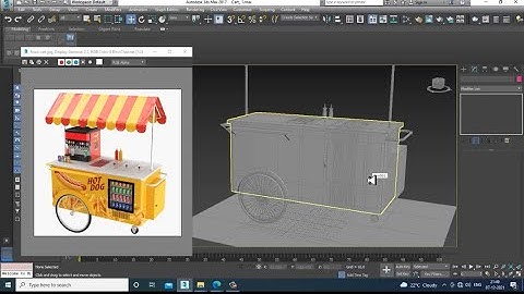 3dsmax Tutorials, Tutorial on 3D Modeling & Texturing a Food Cart Stall in 3dsmax (Part 3)