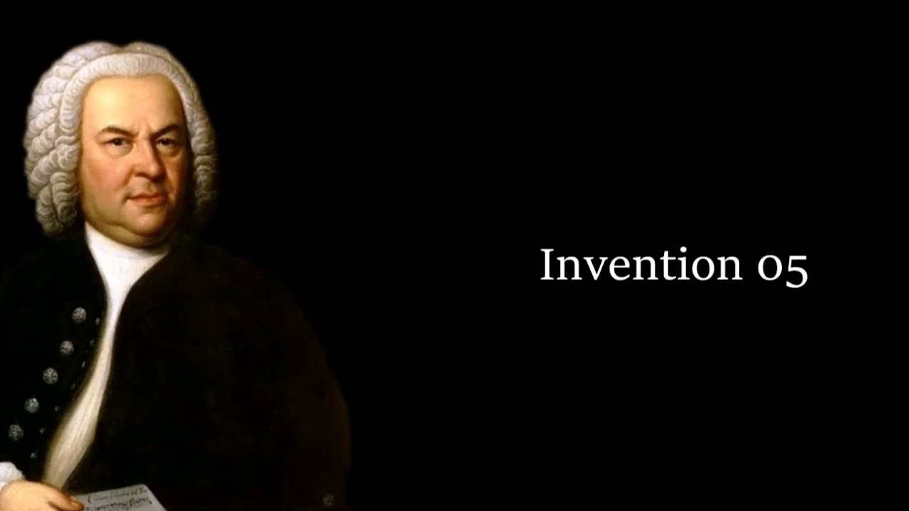 Invention 5 - J.S. Bach || Piano (Music Score & Keyboard Tutorial)