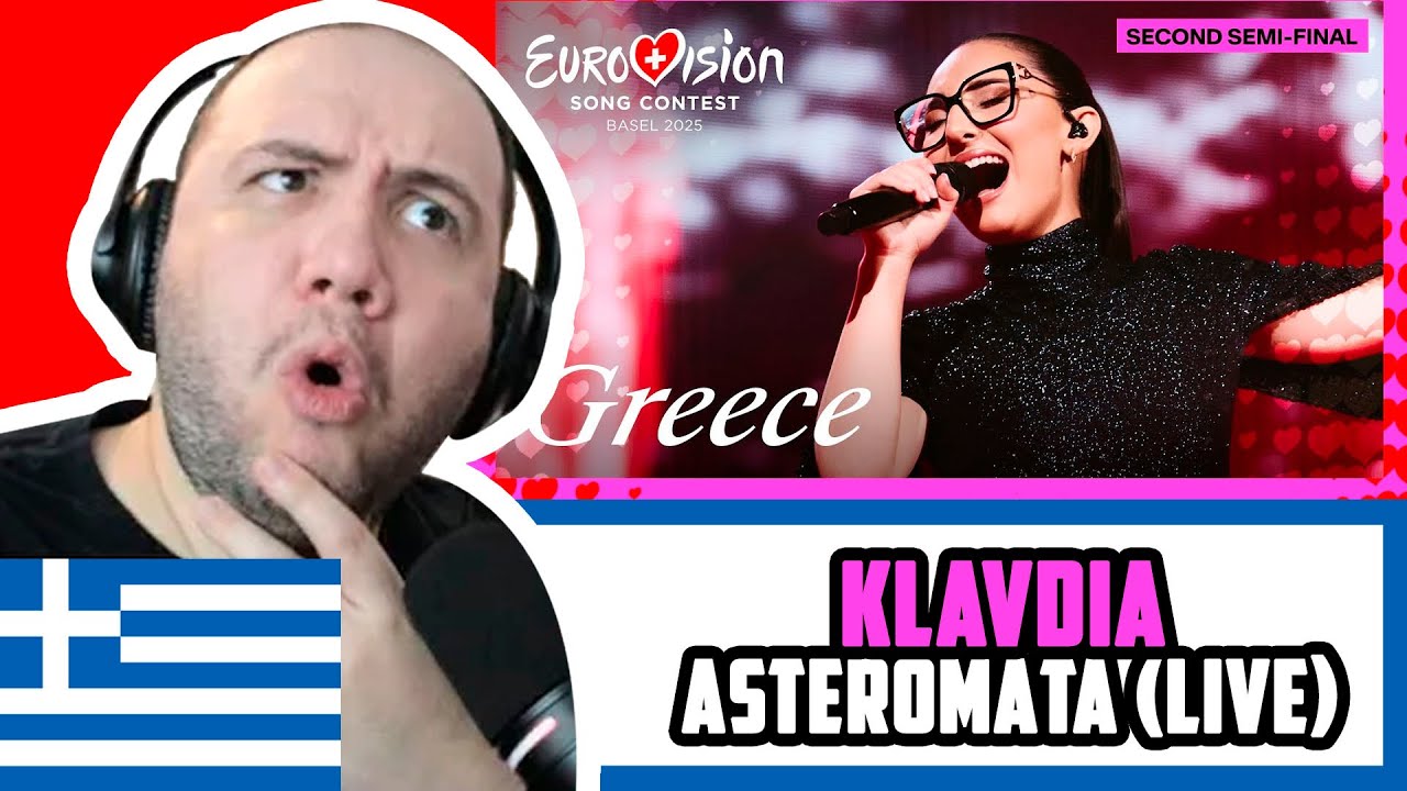 🇬🇷 Klavdia – Asteromáta (LIVE) Greece | Second Semi-Final | Eurovision 2025 | TEACHER PAUL REACTS