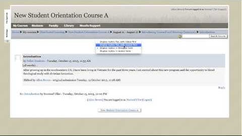 Engaging in Moodle Forums