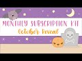 Sweet Kawaii Design - Monthly Subscription - October Reveal