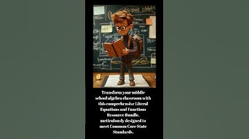 Literal Equations and Formulas BUNDLE video