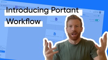 Introducing Portant Workflow