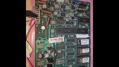 Arch Rivals Arcade Soundboard  test with Cyclone EPROMS