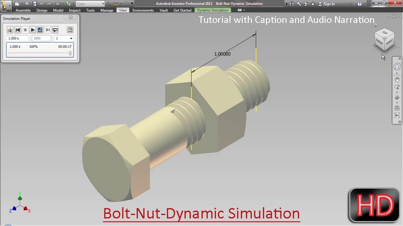 Dynamic sim. Инвентор болт. autodesk® inventor® simulation. винт с барашком autodesk inventor professional. autodesk simulation.