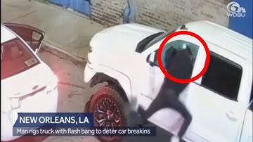 MOVE OVER Mark Rober: Guy booby traps his truck to prevent robbery.