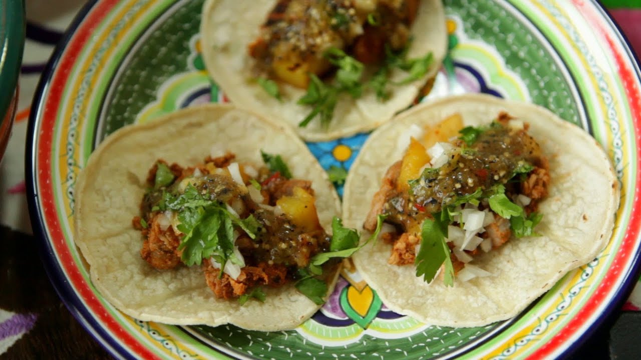 Rezept: Mexikanische Tacos mit Schweinefleisch und Ananas (Tacos Al ...