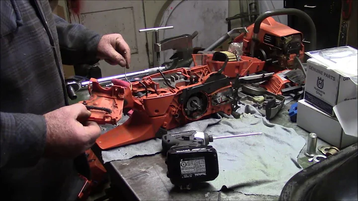 Husqvarna 390xp Crank Shaft Replacement, Bearing Replacement #husqvarna  #chainsawrepair