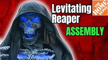Levitating Reaper  Halloween Animatronic Assembly Home Depot