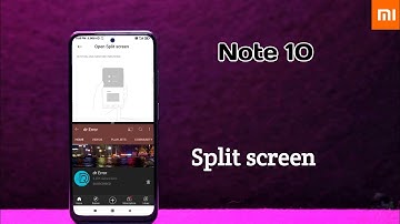 how to enable the split screen in redmi Note 10 me split screen Kaise enable Karen miui 12.5
