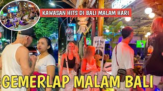 Like Bali's Night World, this is Jalan Kartika Plaza Kuta, Bali today