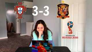Portugal vs Spain 3-3 2018 FIFA World Cup Russia Highlights Reaction!