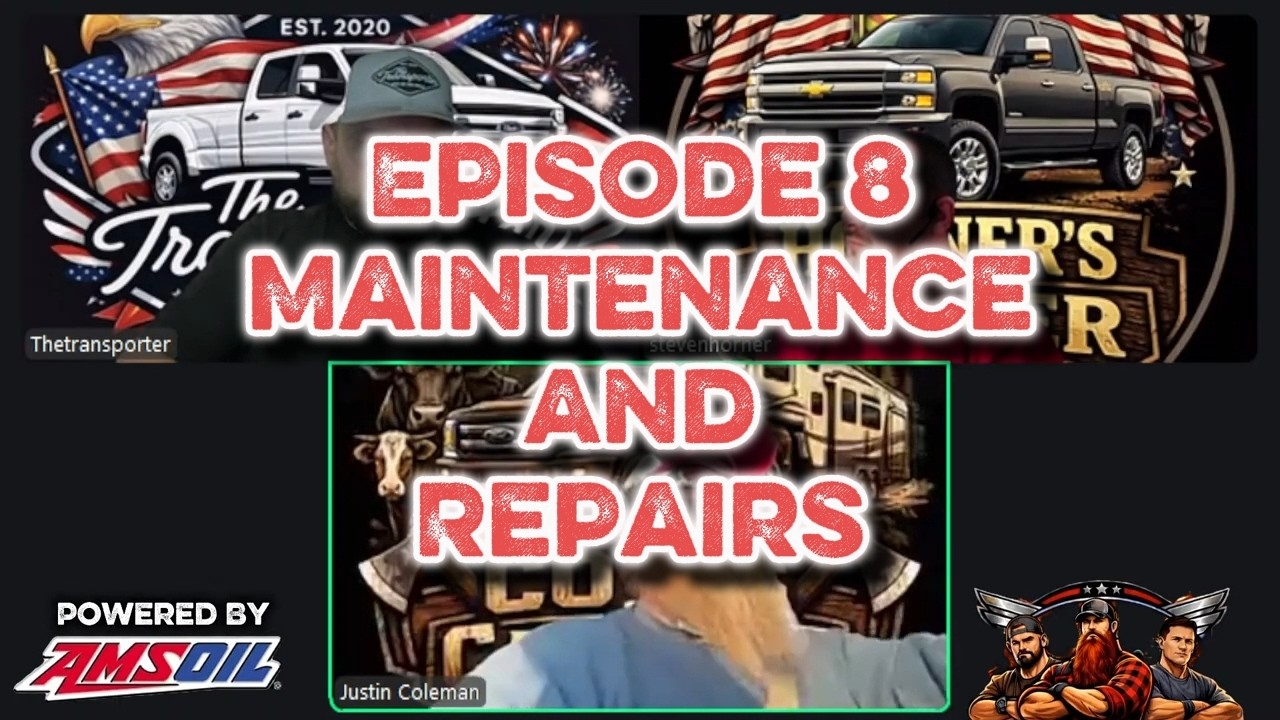 MrPickupTrucker Podcast Season 1, Episode 8, Maintenance And Repairs #rvtransport #livepodcast