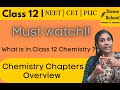 Overview Class 12 Chemistry | CBSE | NEET| JEE | Chapters introduction