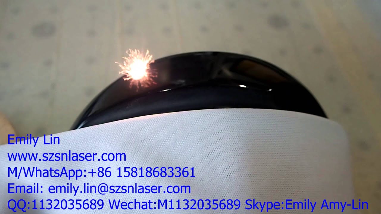 30w laser engraving machine, golf club laser engraver - YouTube